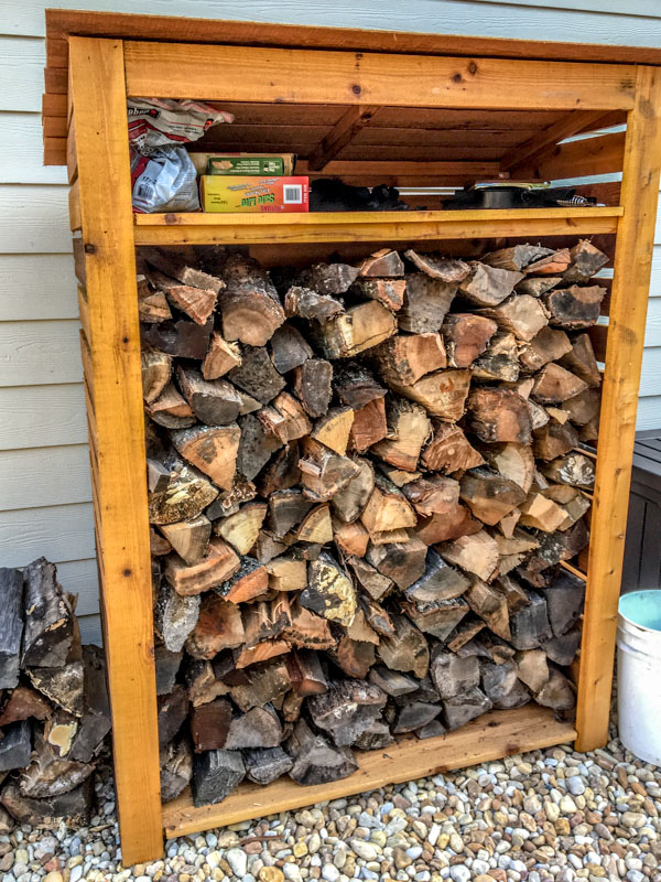 Cedar firewood 2024 rack